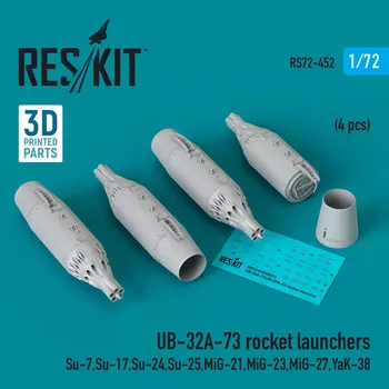 Plastikový model Reskit 1/72 UB-32A-73 rocket launchers (4 pcs.)