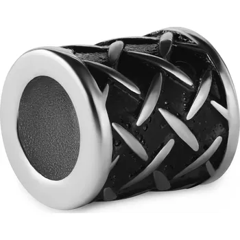 Péče o vousy Kroužek do vousů z vikingským vzorem stříbrné barvy - Trendhim