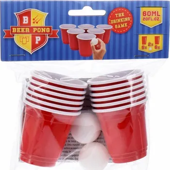 Žertovný předmět Euro Habitat Beer Pong herní sada 14 ks