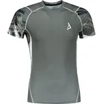 Pánské funkční kompresní tričko s krátkým rukávem premium ALTISPORT VOJ/ALM039TR04 ŠEDÁ XXXL