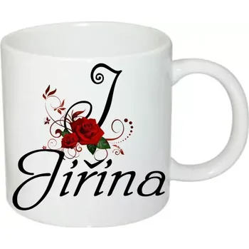 Jiřina hrnek se jménem (hrneček s dámským jménem )