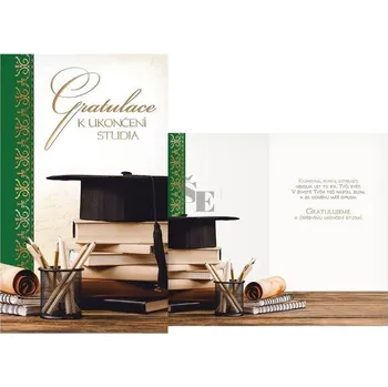 Blahopřání Ukončení studia s textem M31-042 T