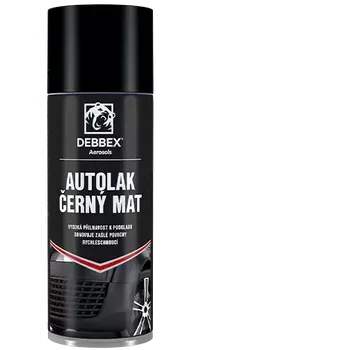 Barva ve spreji Autolak černý mat ve spreji 400ml DEBBEX