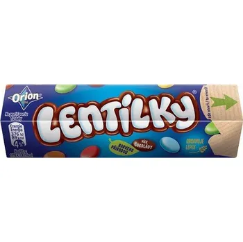 Čokoláda Orion lentilky hexatube 28g