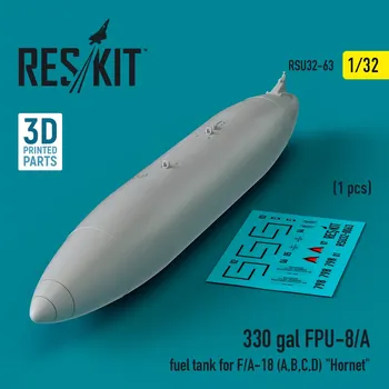 Plastikový model Reskit 1/32 330 gallon FPU-8/A fuel tank F/A-18 (A,B,C,D)