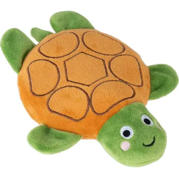 Hračka pro psa TIAKI tichá želva s pískátkem - D16,6xŠ19,5cm