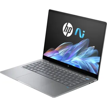 Notebook HP Omnibook X 14-fe1013nc Notebook, Snapdragon X Plus X1P-42-100, 16GB LPDDR5x, 1TB SSD, Adreno X1-45, 14" 2,2K IPS dotykový, Microsoft Copilot, W11H, stříbrný B21C5EA#BCM
