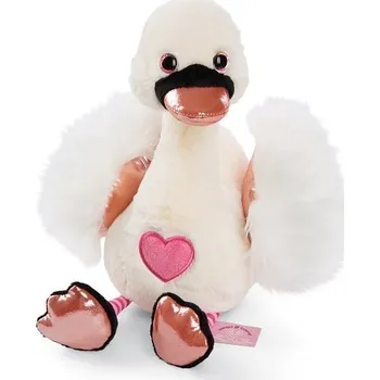 plyšák NICI plyš Love Bílá labuť 35cm, GREEN