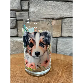 Sklenice Sklenička pes - Australský Shepard