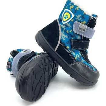 Chlapecká zimní obuv Zimní boty KTR SN2404/TEX/PA černá šedá modrá 26, Vnitřní délka boty: 16,8 cm, Vnitřní šířka boty: 6,8 cm