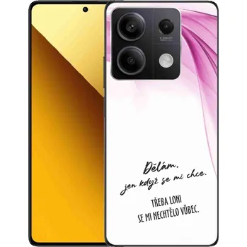 Pouzdro na mobilní telefon Gelový kryt mmCase na Xiaomi Redmi Note 13 5G - vtipný text 12 bílé pozadí