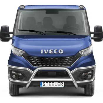 Tuning Přední ochranný rám nerez s EC homologací, Iveco Daily, 2019- , (DAILY-O1970-03)