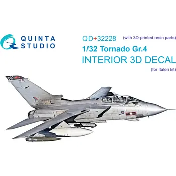 Plastikový model Quinta studio 1/32 Tornado Gr.4 3D-Print.&col.Int.(ITA) w/ resin