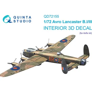 Plastikový model Quinta studio 1/72 Avro Lancaster B.I/III 3D-Print.&col. Inter.