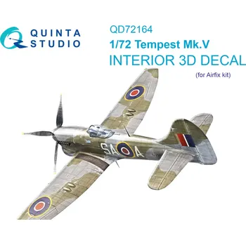 Plastikový model Quinta studio 1/72 Tempest Mk.V 3D-Print.&col. Interior (AIRF)