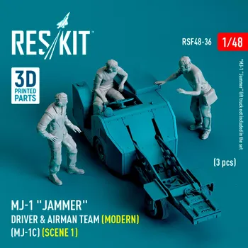 Plastikový model Reskit 1/48 MJ-1 'Jammer' Driver&airman team - scene 1