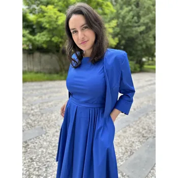 Dámské sako Sako Va Bene 31429 modré krátké Velikost: 40