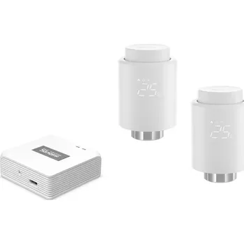 Centrální jednotka pro chytrou domácnost 2x Sonoff TRVZB ZigBee Termostatická Hlavice + Sonoff Zigbee Bridge Pro