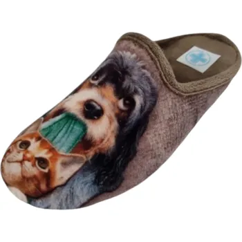 Dámské pantofle DÁMSKÉ PANTOFLE GEMA 5150 HNĚDÁ Barva: HNĚDÁ, Velikost: 37