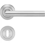 HOLAR KD Basic - Interiérová klika Rhodos Provedení: BB (pokojový klíč), Povrch: BN - broušená nerez