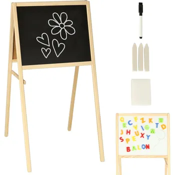 Kancelářský nábytek Magnetická oboustranná křídová tabule + příslušenství a písmenka