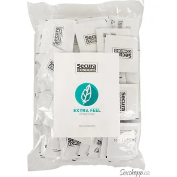 Kondom Extra tenké kondomy Secura Extra Feel, 100 ks