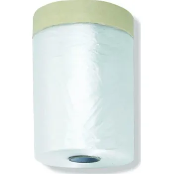 Zakrývací fólie na malování SPOKAR CQ fólie s papírovou lepící páskou 55 cm x 33 m transparentní