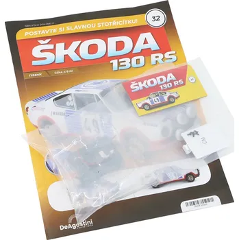 autíčko DeAgostini Škoda 130 RS 1:8 - časopis #32 se stavebnicí Škoda 130 RS 1:8 - časopis #32 se stavebnicí