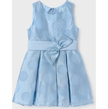 Dívčí šaty Luxusní společenské šaty světle modré barvy, puntík, pro dívky, Abel&Lula Velikosti: 140
