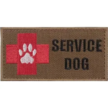 Nášivka WARAGOD Vyšívaná nášivka Service Dog Rescue Team, coyote