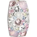 Stříbrný přívěsek s krystaly Swarovski růžový obdélník 34194.3