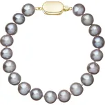 Perlový náramek z říčních perel se zapínáním ze 14 karátového zlata 923010.3 grey Vyberte zapínání: Zlatá 9269A