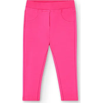 Dívčí kalhoty Kalhoty s fleesem, barva malina, Boboli Velikosti: 110