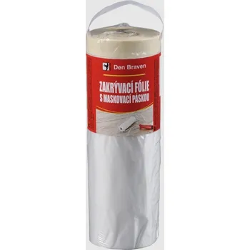 Den Braven B915FOL s maskovací páskou 140 cm x 33 m transparentní