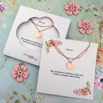 Náhrdelník Být tatínkovou holčičkou je jako mít brnění po zbytek svého života - OB05