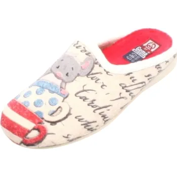 Dámské pantofle DÁMSKÉ PANTOFLE GEMA 5043-021 BÉŽOVÁ Barva: BÉŽOVÁ, Velikost: 37