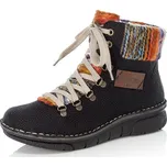 DÁMSKÉ KOTNÍKOVÉ BOTY RIEKER 73343-00 ČERNÁ Barva: ČERNÁ, Velikost: 37