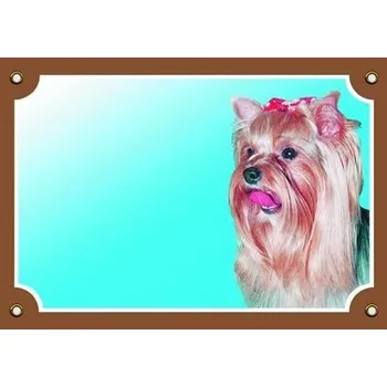 Značení Barevná cedulka Pozor pes Yorkšírský terier