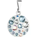 Přívěsek bižuterie se Swarovski krystaly modrý kulatý 54023.3 aqua