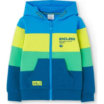 Chlapecká mikina Mikina s kupucí, barevné pruhy, kluk , Boboli Velikosti: 128