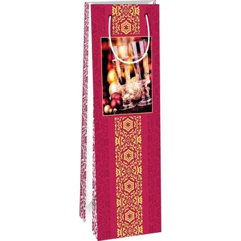 Dárková taška Taška na dárky STD - láhev_Vánoce