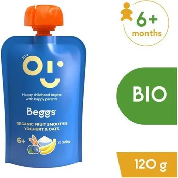Beggs BIO Smoothie s ovocem, jogurtem a ovesnými vločkami 120 g