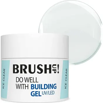 Přípravek na nehty BRUSH UP! Stavební UV/LED gel Do Well with Building Gel Ice Clear, 12g