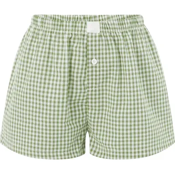 Dámské kraťasy Dámské kostkované šortky Barva: Olivová, Velikost: M