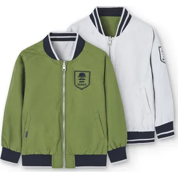 Chlapecká bunda Boboli Oboustranná bunda zeleno - stříbrná, kluk ,Boboli Velikosti: 140