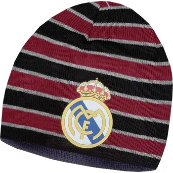 Čepice Numberoplus Dětská fotbalová pletená čepice - Real Madrid Official Barva: Vínová