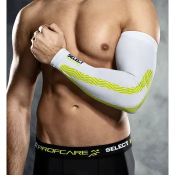 Pánské termo spodní prádlo Select Compression arm sleeves 6610 bílá Velikost: XL