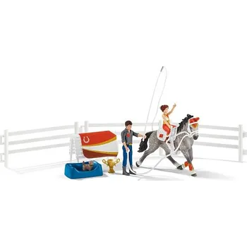 Dřevěná hračka Mia a set pro vaulting