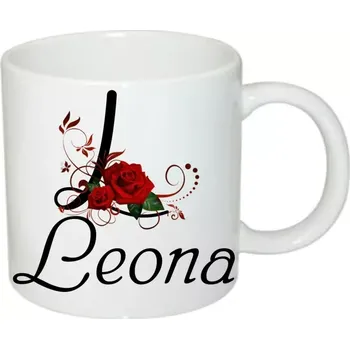 Leona hrnek se jménem (hrneček s dámským jménem )