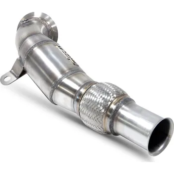 Downpipe se sport-catem Scorpion pro Ford Fiesta ST MK8 18-24 / Puma ST MK2 20- stříbrná